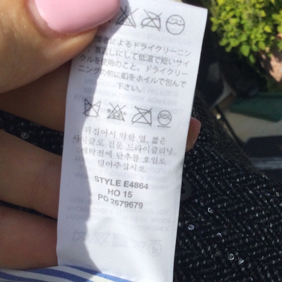 J. Crew 0P Metallic Black Blazer one button Dark academia business 0 petite work - Picture 12 of 15